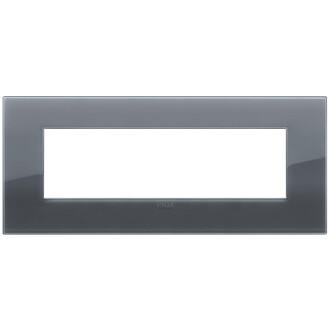 Накладка на 7 модулей рефлекс серый дым