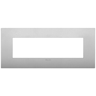 Накладка на 7 модулей серебро матовое