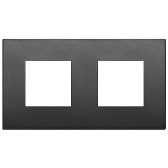 Накладка на 4 модуля (2+2) 71мм графит матовый