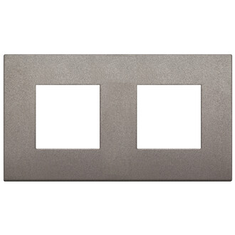 Накладка на 4 модуля (2+2) 71мм титан матовый