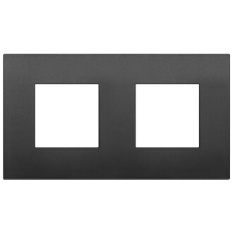 Накладка на 4 модуля (2+2) 71мм черная