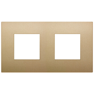 Накладка на 4 модуля (2+2) 71мм золото матовое
