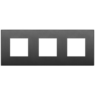 Накладка на 6 модулей (2+2+2) 71мм графит матовый