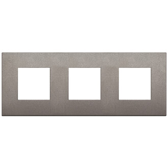 Накладка на 6 модулей (2+2+2) 71мм титан матовый