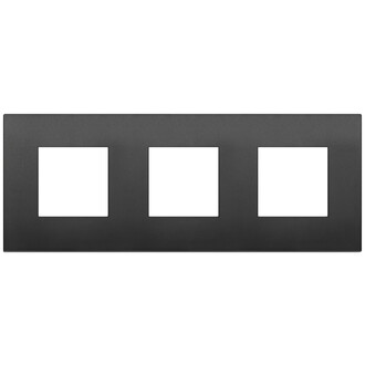 Накладка на 6 модулей (2+2+2) 71мм черная