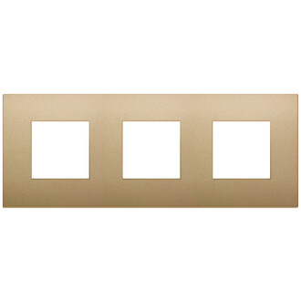 Накладка на 6 модулей (2+2+2) 71мм золото матовое