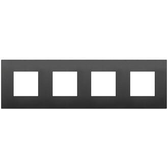 Накладка на 8 модулей (2+2+2+2) 71мм черная