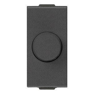 Выключатель с функцией диммирования освещения 230V 100-500W с переключателем, карбон матовый