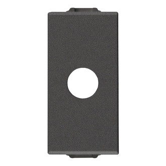 Модуль с отверстием и зажимами для кабеля, карбон матовый