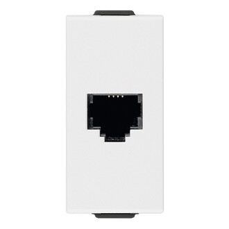 Розетка телефонная RJ11 6/4, белая