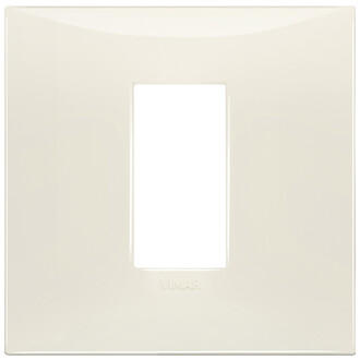 Накладка на 1 модуль для коробки на 2 модуля, слоновая кость