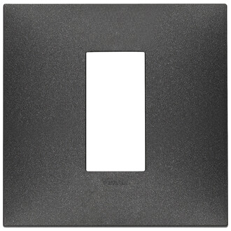 Накладка на 1 модуль для коробки на 2 модуля, карбон матовый