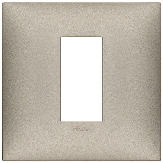 Накладка на 1 модуль для коробки на 2 модуля, титан матовый