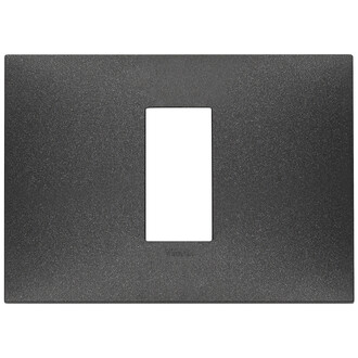 Накладка на 1 модуль для коробки на 3 модуля, карбон матовый