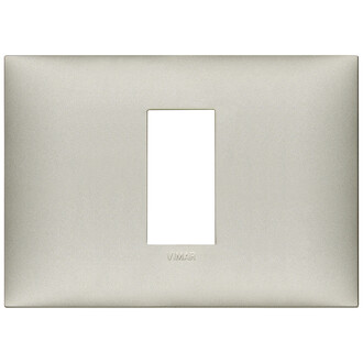 Накладка на 1 модуль для коробки на 3 модуля, никель матовый