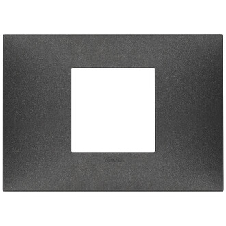 Накладка на 2 модуля для коробки на 3 модуля, карбон матовый