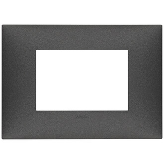 Накладка на 3 модуля, карбон матовый