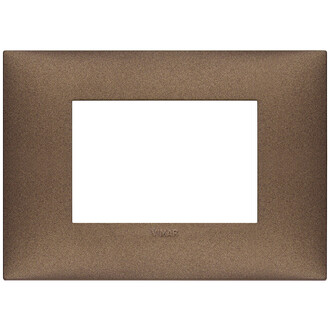 Накладка на 3 модуля, медь матовая