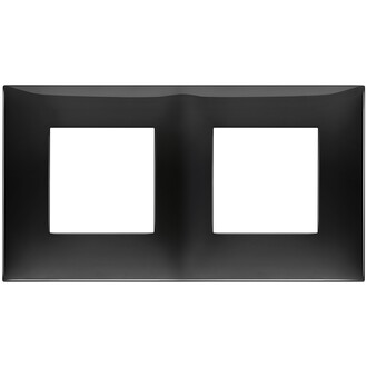 Накладка на 4 модуля (2+2), черная