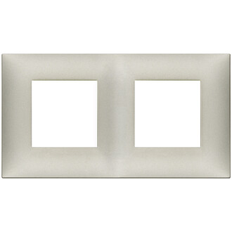 Накладка на 4 модуля (2+2), никель матовый