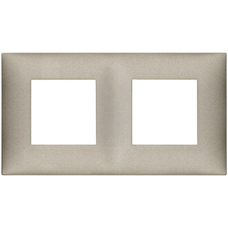 Накладка на 4 модуля (2+2), титан матовый