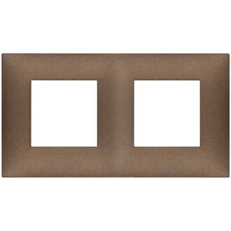 Накладка на 4 модуля (2+2), медь матовая