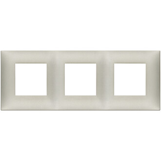 Накладка на 6 модулей (2+2+2), никель матовый