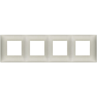 Накладка на 8 модулей (2+2+2+2), никель матовый