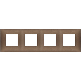 Накладка на 8 модулей (2+2+2+2), медь матовая