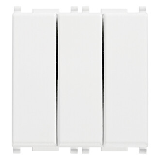 Выключатель тройной 1p 20ax, белый