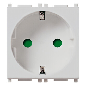 Розетка 2p+t 16a германия, серебро