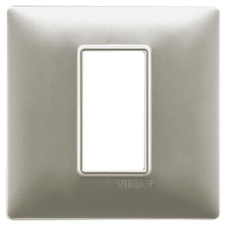 Накладка на 1 модуль никель матовый