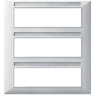 Накладка на 21 модуль (7+7+7), серебро матов