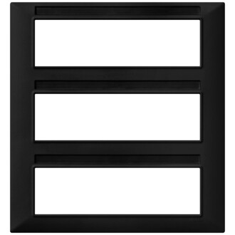 Накладка на 21 модуль (7+7+7), черная