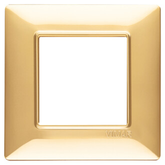 Накладка на 2 модуля золото блестящее