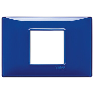 Накладка на 2 модуля центрально рефлекс 'сапфир'