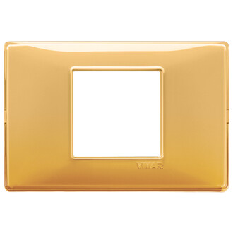 Накладка на 2 модуля центрально рефлекс 'янтарь'