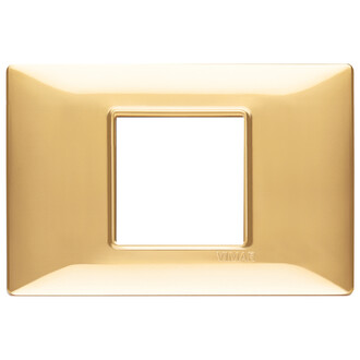 Накладка на 2 модуля центрально золото блестящее