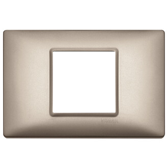 Накладка на 2 модуля центрально никель перламутровый