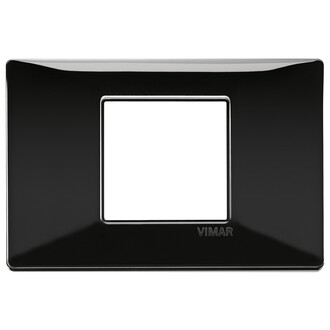 Накладка на 2 модуля центрально черная