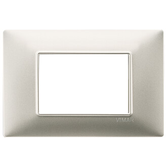 Накладка на 3 модуля никель матовый