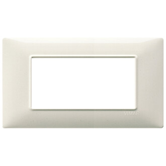 Накладка на 4 модуля белый гранит