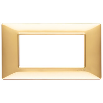 Накладка на 4 модуля золото блестящее