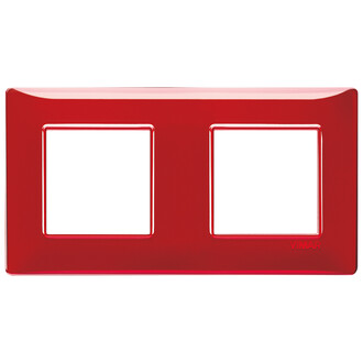 Накладка на 4 модуля (2+2) 71мм рефлекс 'рубин'