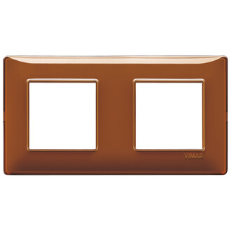 Накладка на 4 модуля (2+2) 71мм рефлекс 'табак'