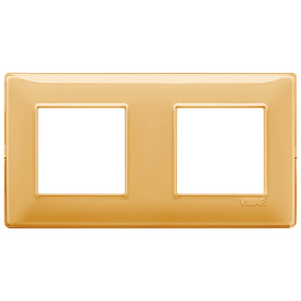 Накладка на 4 модуля (2+2) 71мм рефлекс 'янтарь'