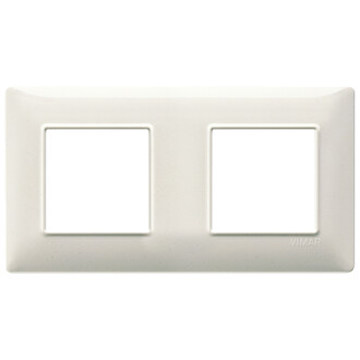 Накладка на 4 модуля (2+2) 71мм белый гранит