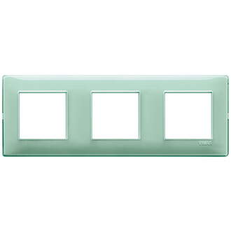 Накладка на 6 модулей (2+2+2) 71мм рефлекс 'мята'