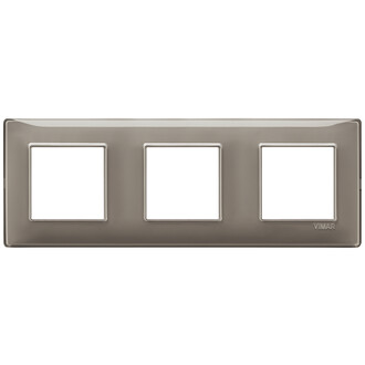 Накладка на 6 модулей (2+2+2) 71мм рефлекс 'пепельная '