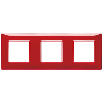 Накладка на 6 модулей (2+2+2) 71мм рефлекс 'рубин'